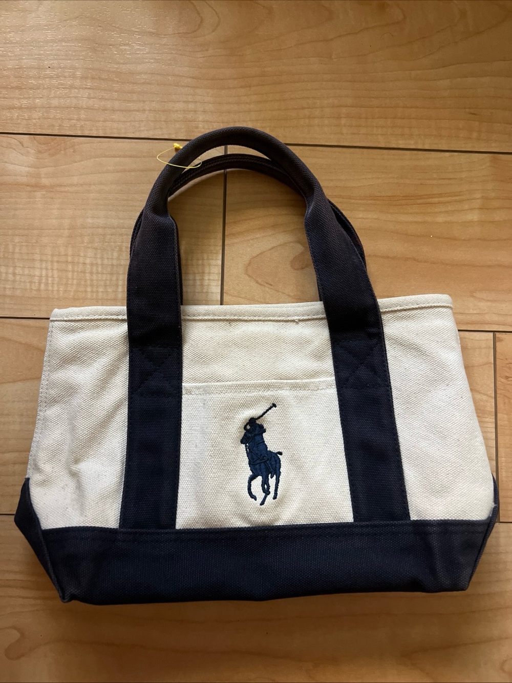 Polo Ralph Lauren 100% Cotton Small Tote Bag Boat & Tote Canvas